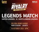 Legenda Sepak Bola Inggris Bersiap Duel di SUGBK Jakarta pada Oktober 2026