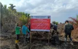 Kementerian Kehutanan Segel Lahan Bekas Karhutla PT TCP di Musi Banyuasin